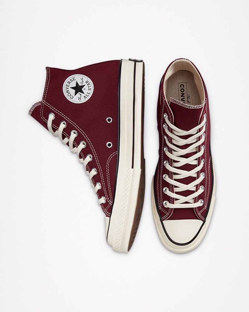 Dámské Boty Vysoké Converse Chuck 70 Seasonal Color Tmavě Vínové Černé | CZ JVYB48